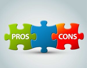 SGP Credit - Personal Loan With Low Interest Rate | Vector pros and cons  model illustration